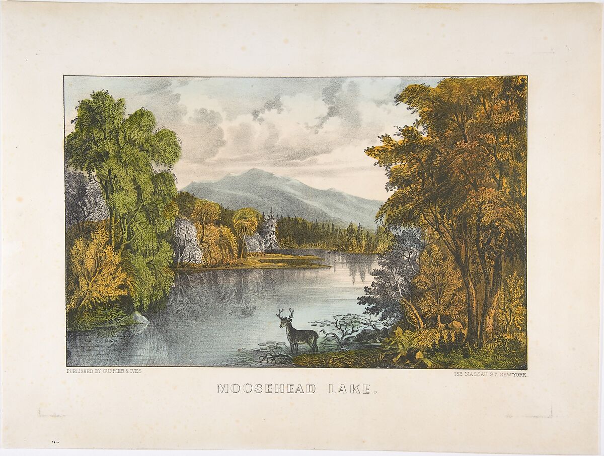 Currier & Ives – Moosehead Lake, Maine