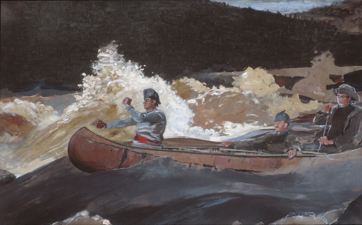 Winslow Homer – Shooting the Rapids, Saguenay River